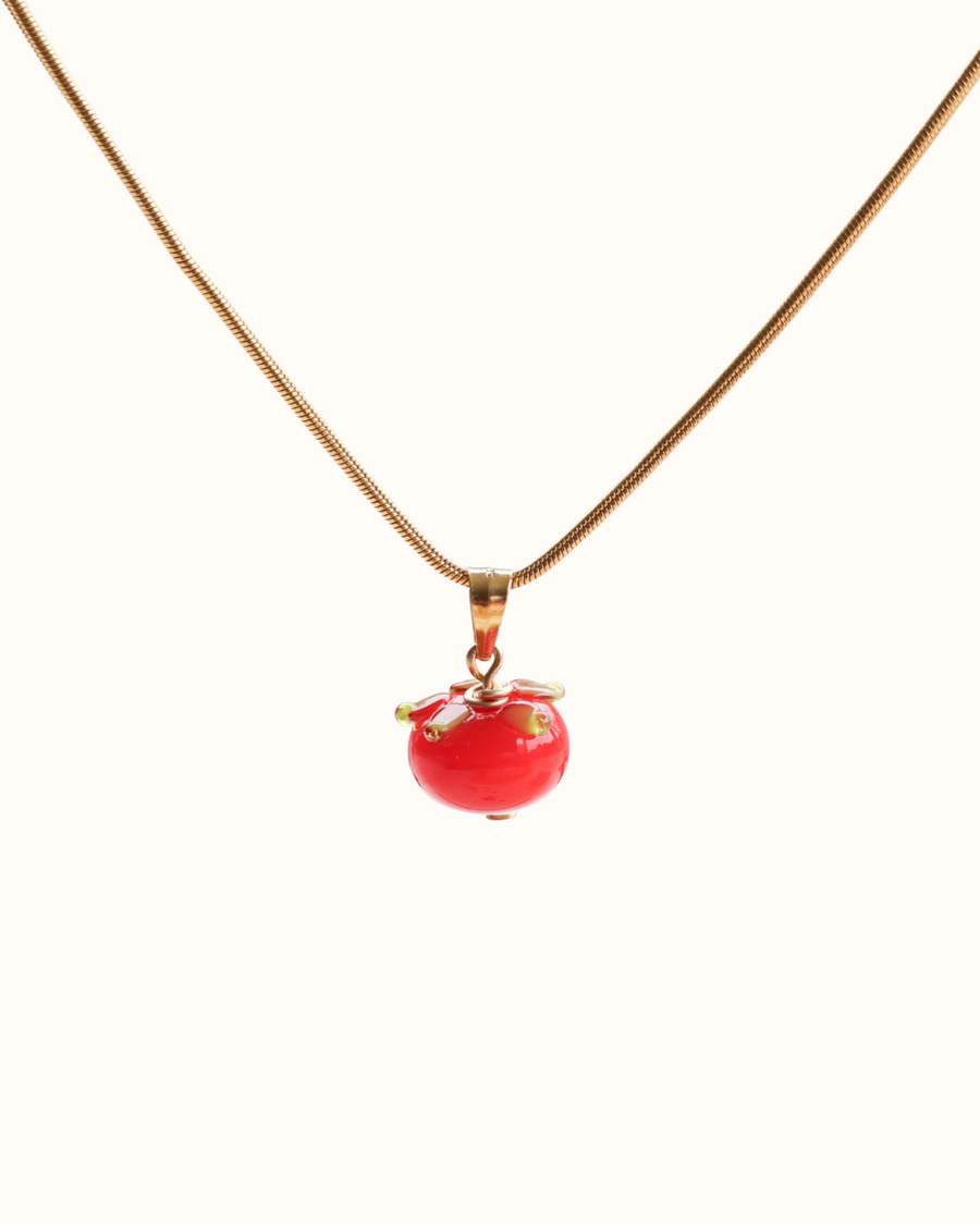 Tomato Charm Necklace
