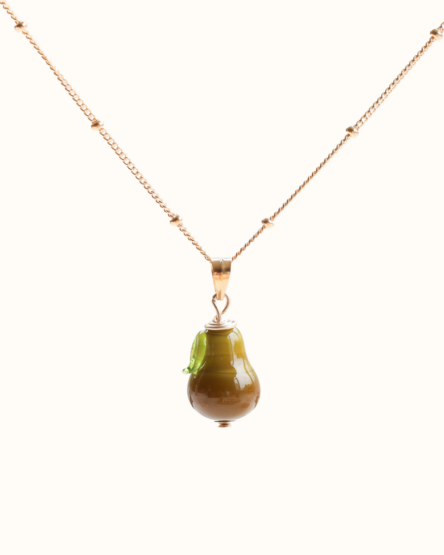 Pear Charm Necklace