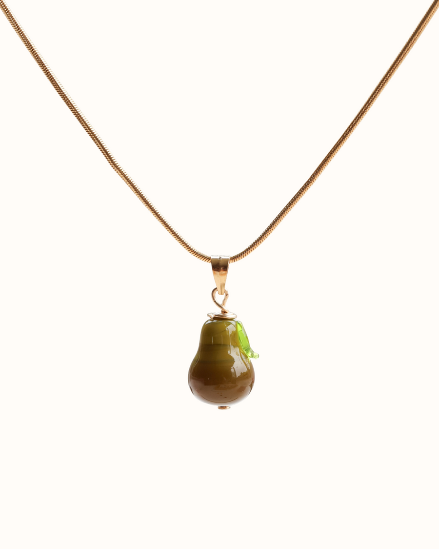 Pear Charm Necklace