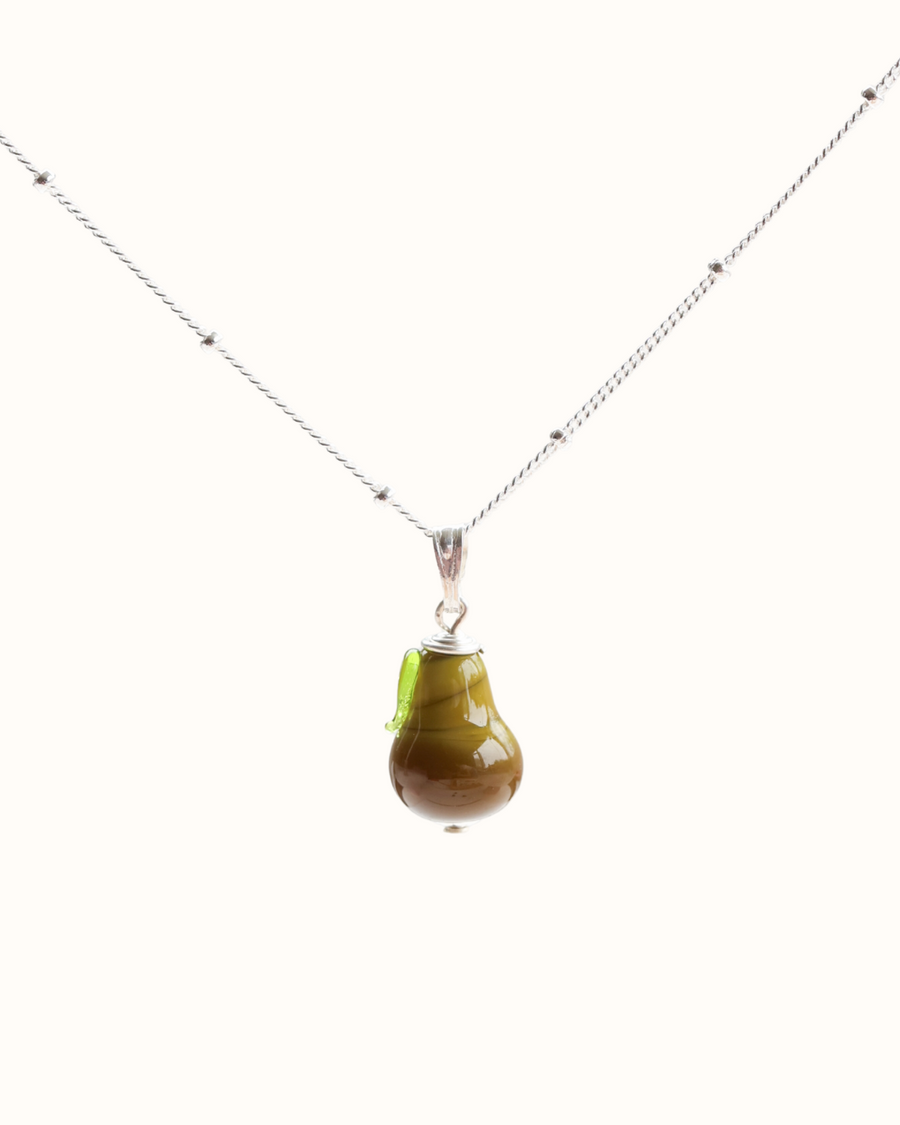 Pear Charm Necklace