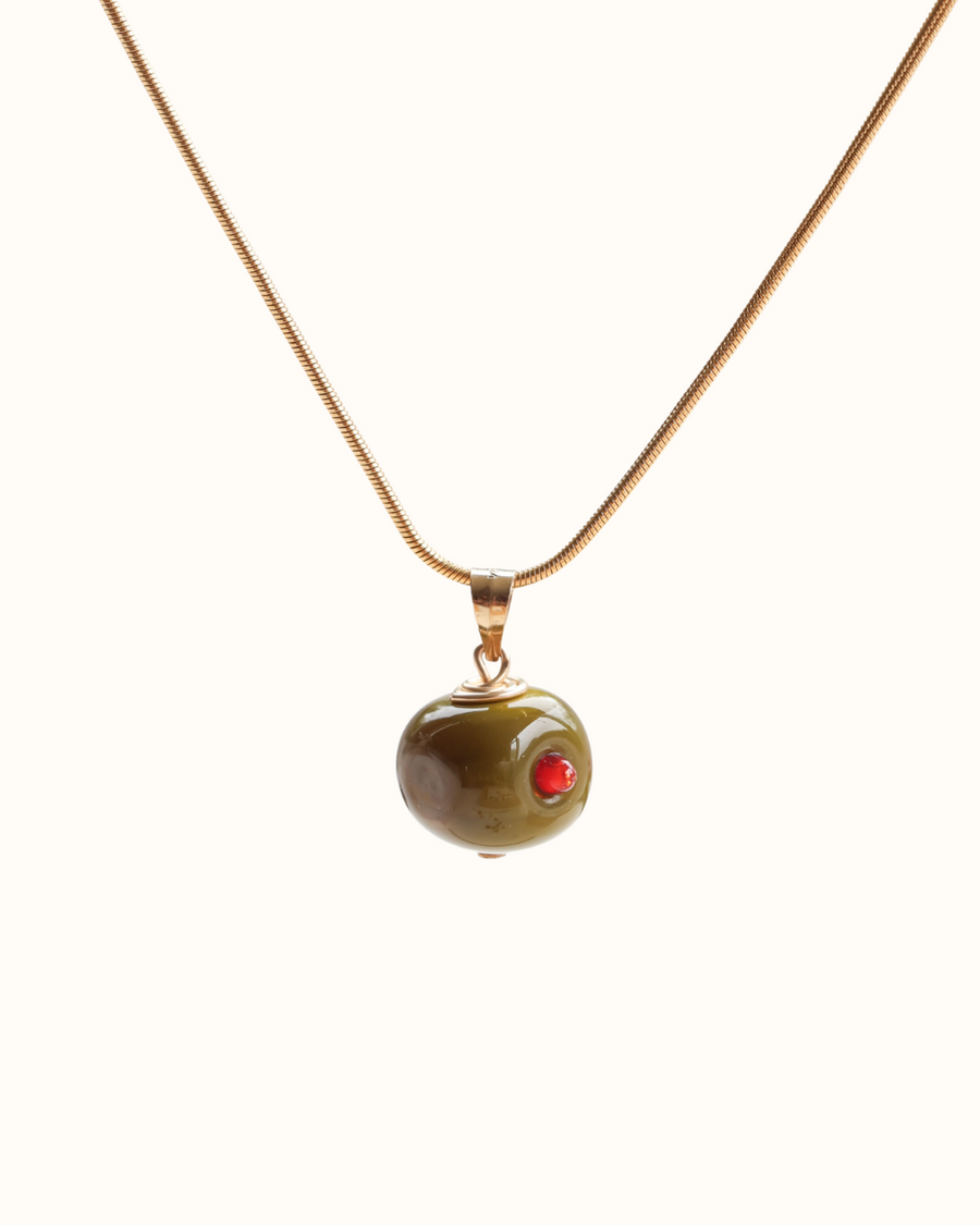 Olive Charm Necklace