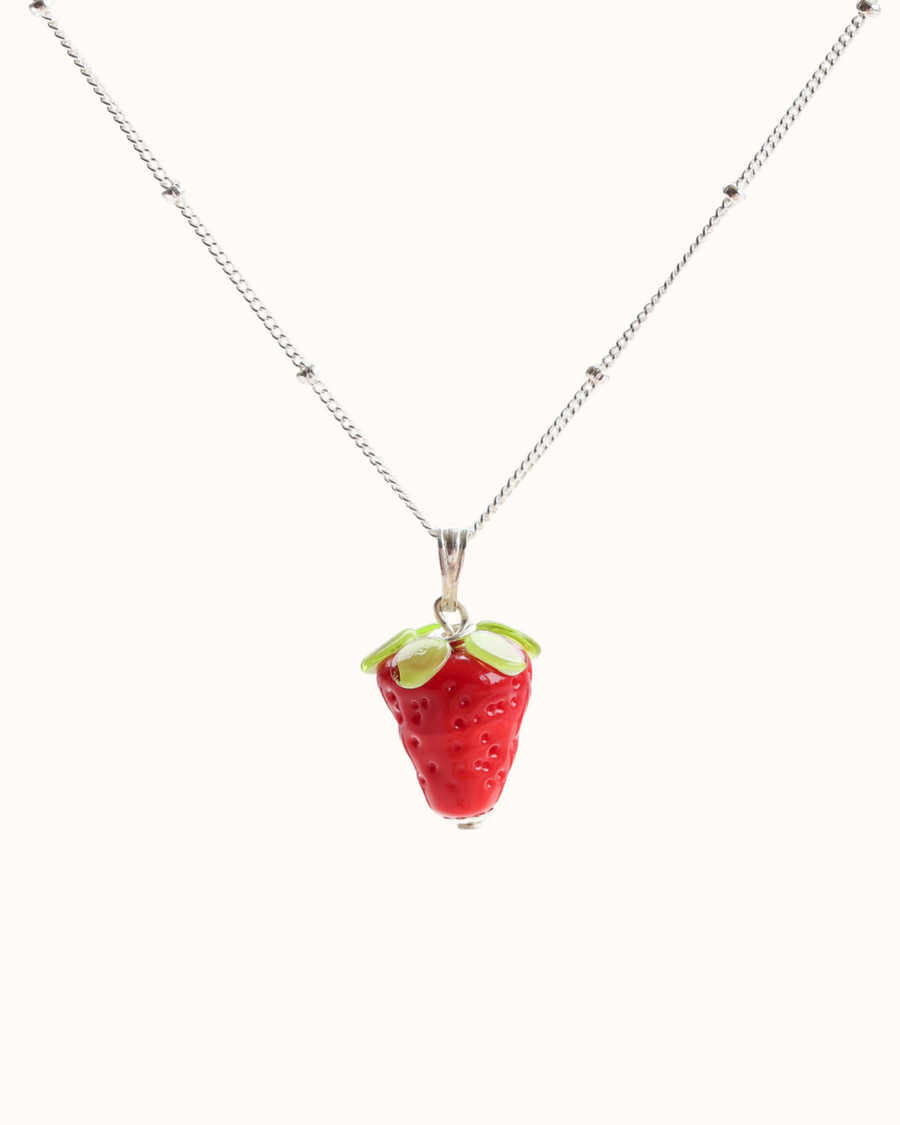 Strawberry Charm Necklace