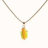 Corn Cob Charm Necklace
