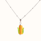 Corn Cob Charm Necklace