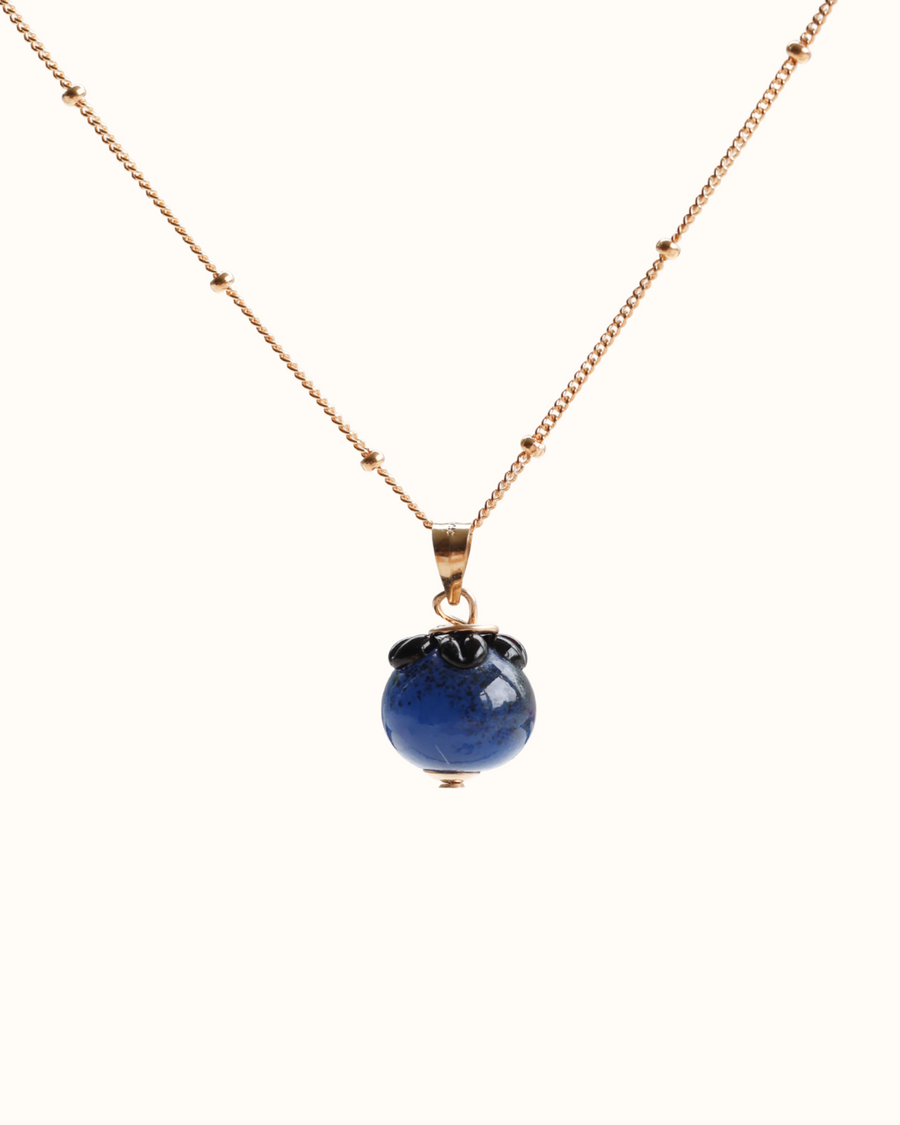 Blueberry Charm Necklace