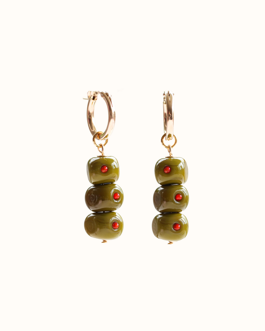 Martini Olives Earrings