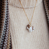 Autumn Bunny Charm Necklace