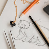 Black Bear Charm Necklace