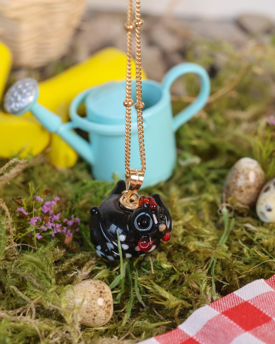 Spring Chicken Charm Necklace