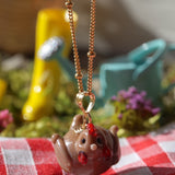 Spring Chicken Charm Necklace
