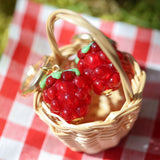 Red Raspberry Earrings