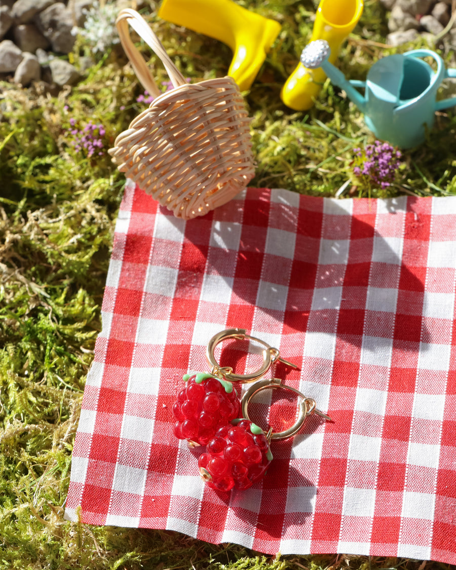 Red Raspberry Earrings