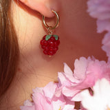 Red Raspberry Earrings