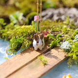 Brown Bunny Charm Necklace