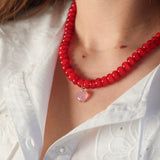 Forever & Always Necklace- Red