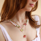 Spring Berry Charm Necklace