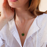 Spring Heart Charm Necklace
