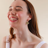 Spring Picnic Heart Earrings