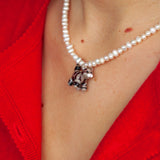 Pearly Kitty Necklace