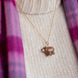 Grizzly Bear Charm Necklace