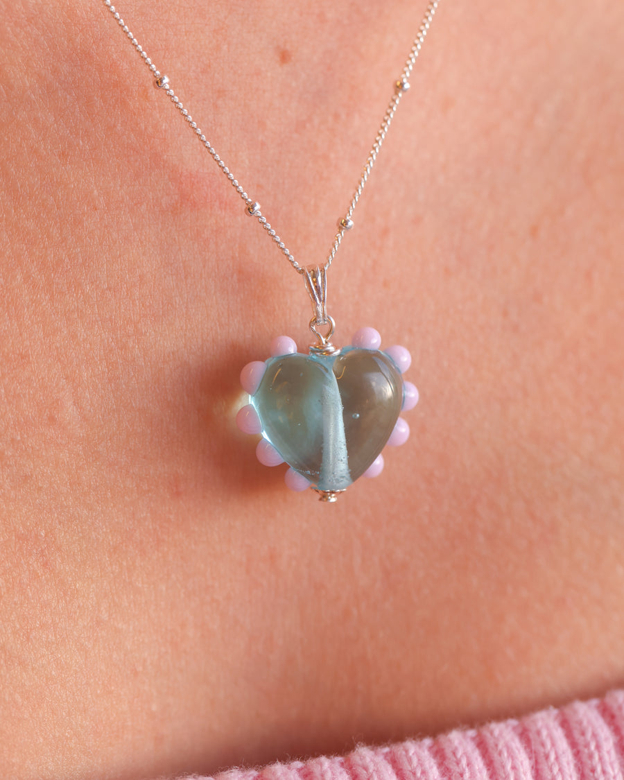 Picnic Heart Charm Necklace