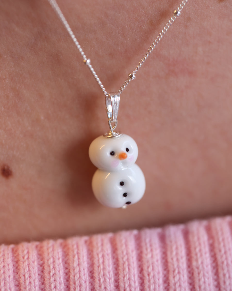 Snowman Charm Necklace