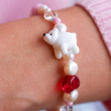 Rosy Polar Bear Bracelet