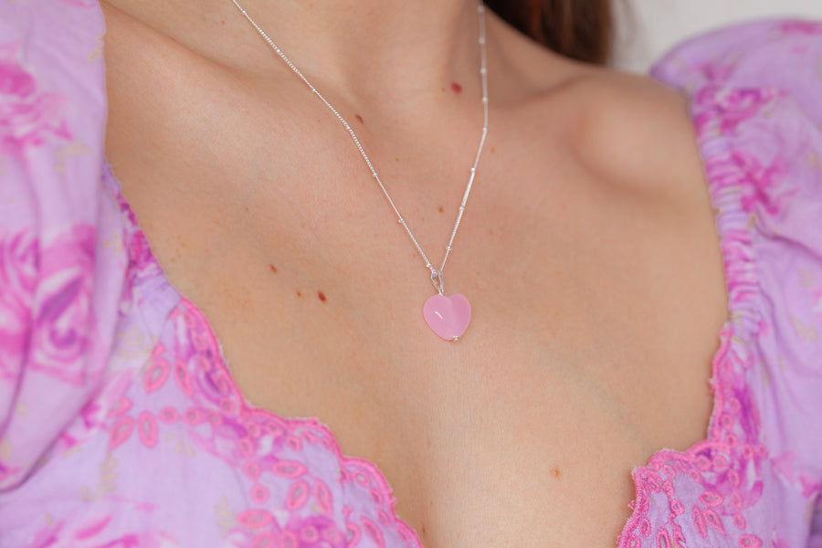 Love Heart Charm Necklace