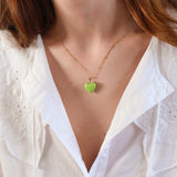 Spring Heart Charm Necklace
