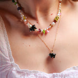 Black Bear Charm Necklace