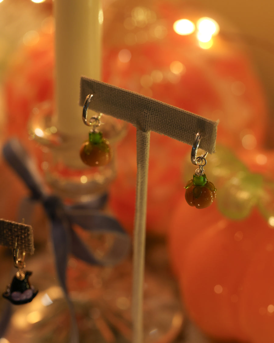 Pumpkin Earrings (Opaque)