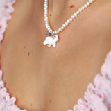 Pearly Kitty Necklace