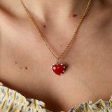 Scarlett Heart Charm Necklace