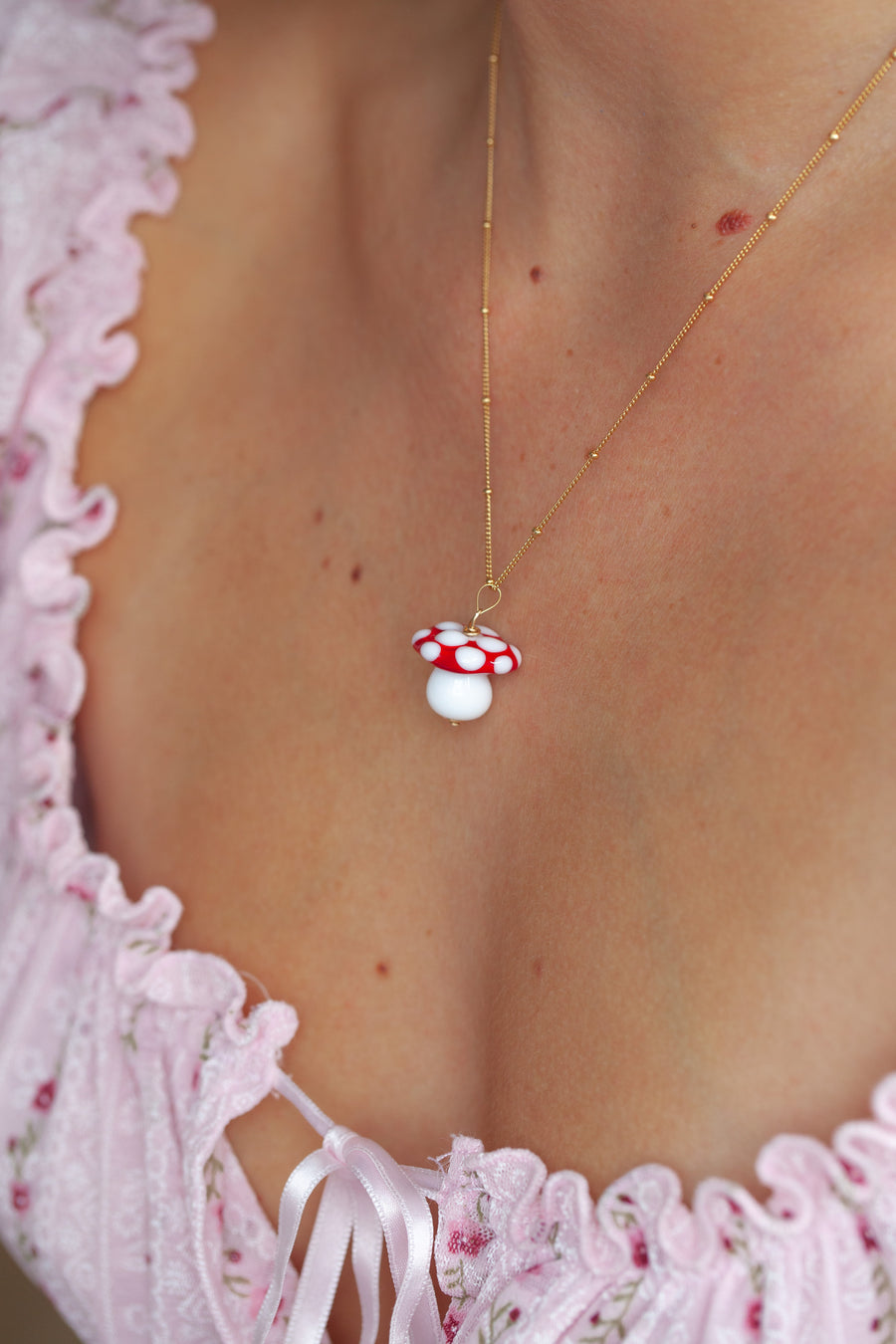 Toadstool Charm Necklace