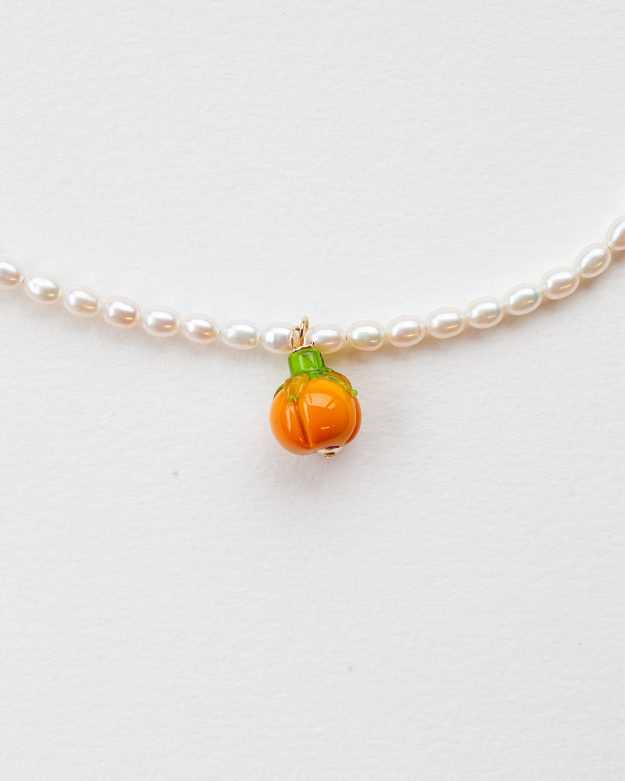 Pearly Pumpkin Necklace