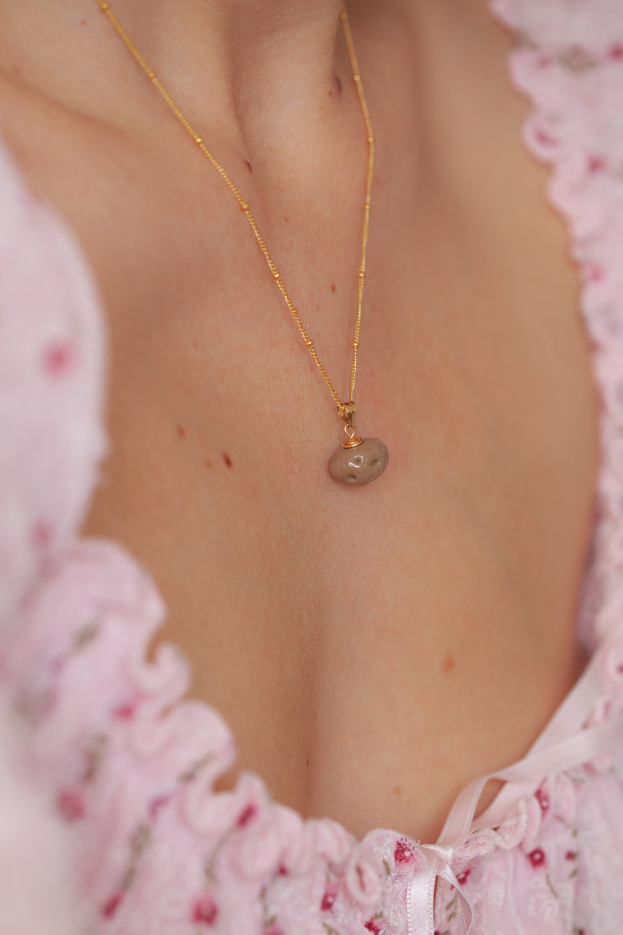 Potato Charm Necklace