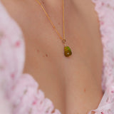 Pear Charm Necklace