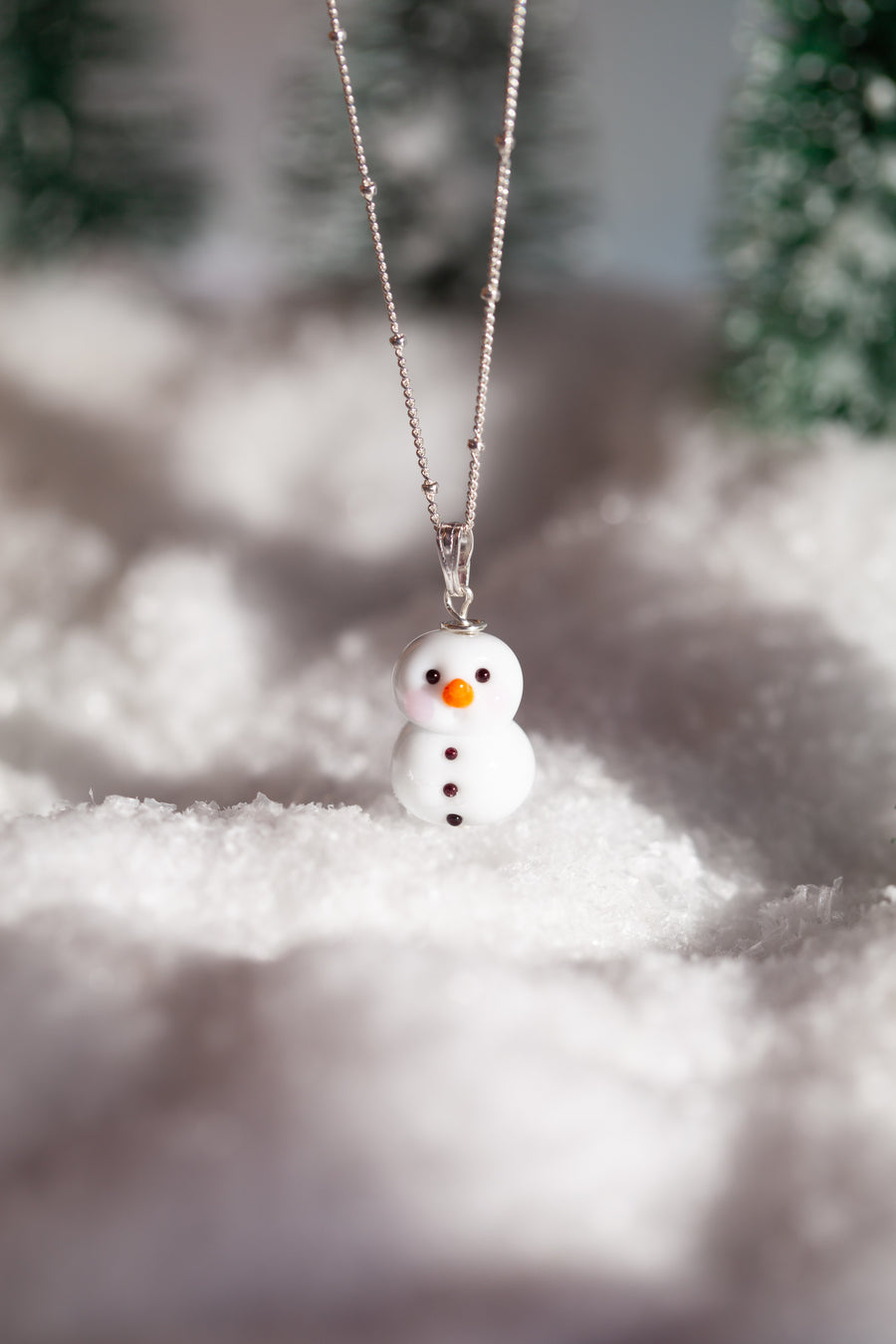 Snowman Charm Necklace