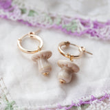 Button Mushroom Earrings