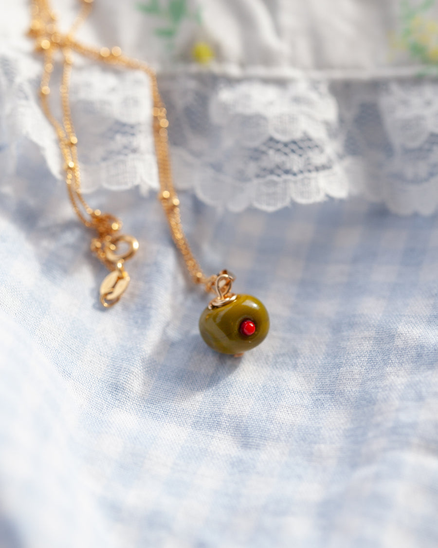 Olive Charm Necklace