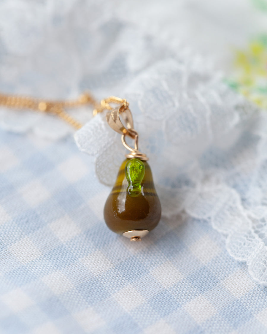 Pear Charm Necklace