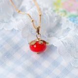 Tomato Charm Necklace