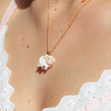 Fluffy Sheep Charm Necklace