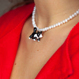 Pearly Kitty Necklace