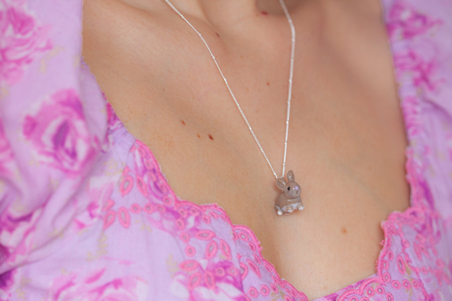 Wild Bunny Charm Necklace