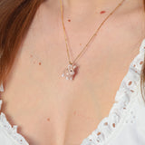 Garden Bunny Charm Necklace