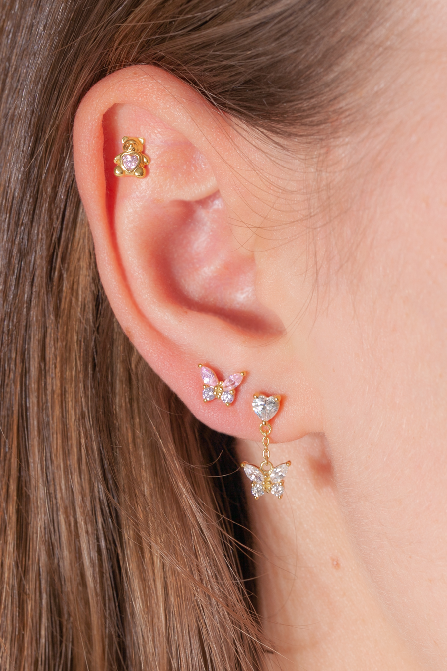 Teddy Bear Stud Earring