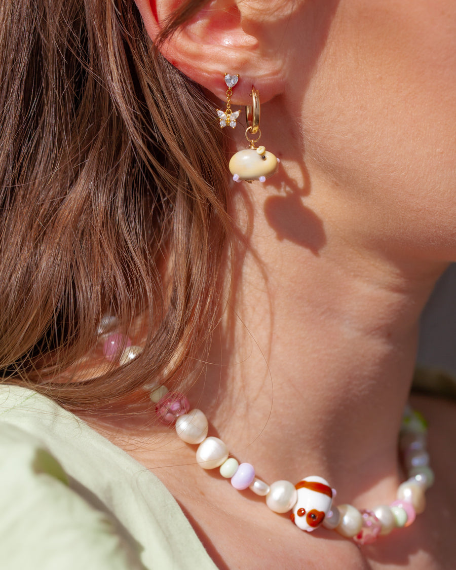 Golden Guinea Pig Earrings