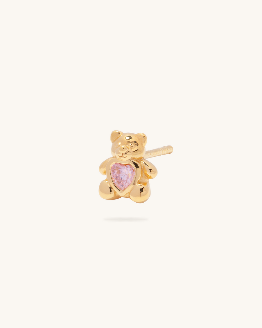 Teddy Bear Stud Earring